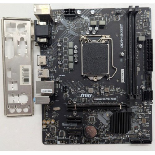 Материнська плата MSI H310M PRO-VDH PLUS (s1151-V2, Intel H310) (Відновлено продавцем, 769091) купити з перевіркою сумісності: огляд, характеристики, ціна у Києві, Львові, Вінниці, Хмельницькому, Івано-Франківську, Україні | інтернет-магазин TELEMART.UA фото