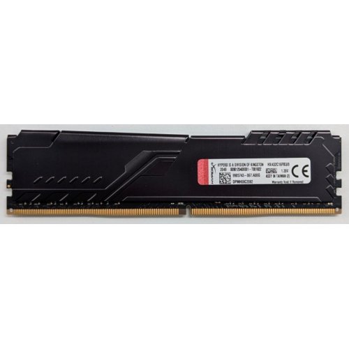 Озп HyperX DDR4 8GB 3200Mhz Fury Black (HX432C16FB3/8) (Відновлено продавцем, 769093) купити з перевіркою сумісності: огляд, характеристики, ціна у Києві, Львові, Вінниці, Хмельницькому, Івано-Франківську, Україні | інтернет-магазин TELEMART.UA фото