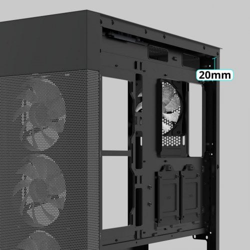 Корпус Zalman S5 Neo Tempered Glass без БЖ Black купити з перевіркою сумісності: огляд, характеристики, ціна у Києві, Львові, Вінниці, Хмельницькому, Івано-Франківську, Україні | інтернет-магазин TELEMART.UA фото