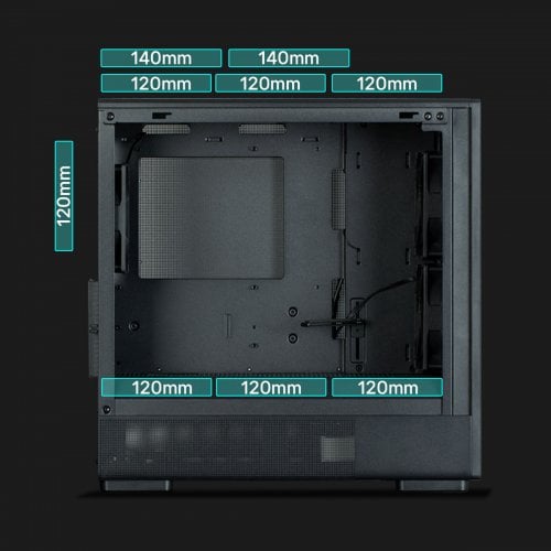 Корпус Zalman P10 Namu Tempered Glass без БЖ Black купити з перевіркою сумісності: огляд, характеристики, ціна у Києві, Львові, Вінниці, Хмельницькому, Івано-Франківську, Україні | інтернет-магазин TELEMART.UA фото