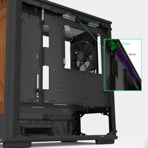Корпус Zalman P10 Namu Tempered Glass без БЖ Black купити з перевіркою сумісності: огляд, характеристики, ціна у Києві, Львові, Вінниці, Хмельницькому, Івано-Франківську, Україні | інтернет-магазин TELEMART.UA фото