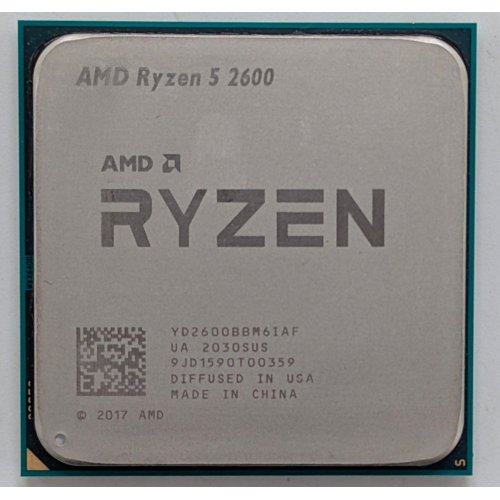 Купить Процессор AMD Ryzen 5 2600 3.4(3.9)GHz 16MB sAM4 Tray (YD2600BBM6IAF) (Восстановлено продавцом, 769109) с проверкой совместимости: обзор, характеристики, цена в Киеве, Днепре, Одессе, Харькове, Украине | интернет-магазин TELEMART.UA фото