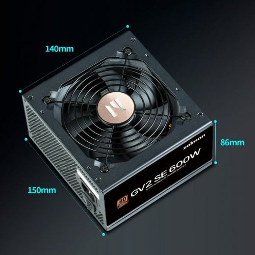 Купить Блок питания Zalman GV2SE 600W (ZM600-GV2SE) с проверкой совместимости: обзор, характеристики, цена в Киеве, Днепре, Одессе, Харькове, Украине | интернет-магазин TELEMART.UA фото