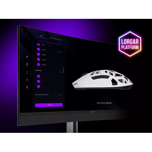 Купити Миша Lorgar Elite MSE90W Wireless (LRG-MSE90W-WH) White - ціна в Києві, Львові, Вінниці, Хмельницькому, Франківську, Україні | інтернет-магазин TELEMART.UA фото
