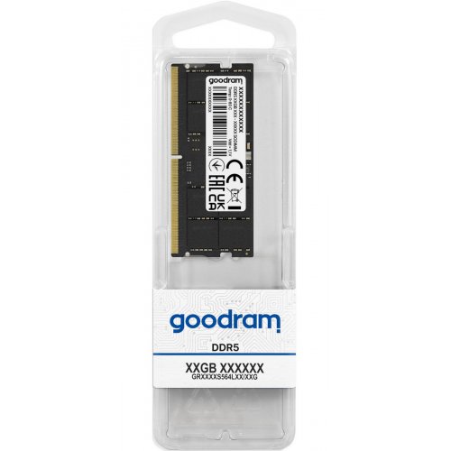 ОЗП GoodRAM SODIMM DDR5 16GB 5600Mhz (GR5600S564L46S/16G) купити з перевіркою сумісності: огляд, характеристики, ціна у Києві, Львові, Вінниці, Хмельницькому, Івано-Франківську, Україні | інтернет-магазин TELEMART.UA фото
