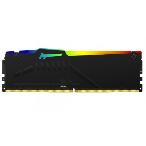 Купить ОЗУ Kingston DDR5 32GB 5600Mhz FURY Beast RGB Black (KF556C36BBE2A-32) с проверкой совместимости: обзор, характеристики, цена в Киеве, Днепре, Одессе, Харькове, Украине | интернет-магазин TELEMART.UA фото