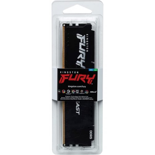Купить ОЗУ Kingston DDR5 32GB 6000Mhz FURY Beast Black (KF560C36BBE2-32) с проверкой совместимости: обзор, характеристики, цена в Киеве, Днепре, Одессе, Харькове, Украине | интернет-магазин TELEMART.UA фото