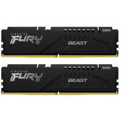 ОЗУ Kingston DDR5 128GB (2x64GB) 5600Mhz FURY Beast Black (KF556C36BBEK2-128)