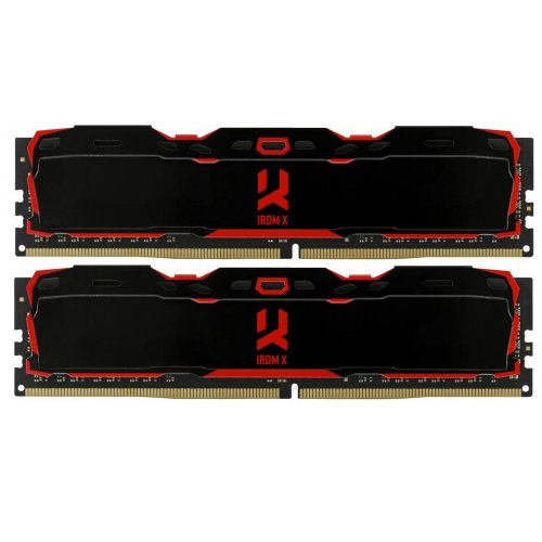 Купить Озу GoodRAM DDR4 32GB (2x16GB) 3200Mhz IRDM X Black (IR-X3200D464L16A/32GDC) (Восстановлено продавцом, 769347) с проверкой совместимости: обзор, характеристики, цена в Киеве, Днепре, Одессе, Харькове, Украине | интернет-магазин TELEMART.UA фото