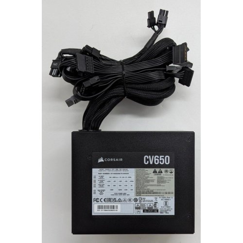 Купить Блок питания Corsair CV650 650W (CP-9020236-EU) (Восстановлено продавцом, 769352) с проверкой совместимости: обзор, характеристики, цена в Киеве, Днепре, Одессе, Харькове, Украине | интернет-магазин TELEMART.UA фото
