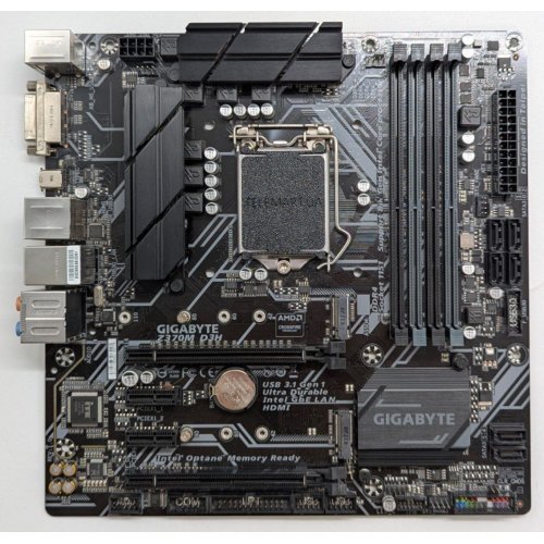 Материнська плата Gigabyte Z370M D3H (s1151, Intel Z370) (Відновлено продавцем, 769433) купити з перевіркою сумісності: огляд, характеристики, ціна у Києві, Львові, Вінниці, Хмельницькому, Івано-Франківську, Україні | інтернет-магазин TELEMART.UA фото