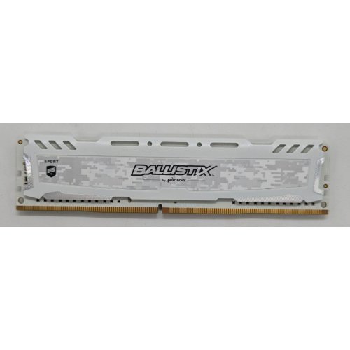 Озп Crucial DDR4 8GB 2666Mhz Ballistix Sport LT (BLS8G4D26BFSCK) White (Відновлено продавцем, 769479) купити з перевіркою сумісності: огляд, характеристики, ціна у Києві, Львові, Вінниці, Хмельницькому, Івано-Франківську, Україні | інтернет-магазин TELEMART.UA фото
