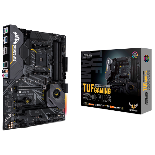 Купить Материнская плата Asus TUF GAMING X570-PLUS (sAM4, AMD X570) (Восстановлено продавцом, 769633) с проверкой совместимости: обзор, характеристики, цена в Киеве, Днепре, Одессе, Харькове, Украине | интернет-магазин TELEMART.UA фото