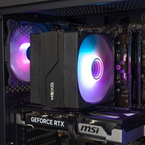 Купити Комп'ютер HEXO Gaming RTX5060 Pro+ (HGOP-7500FN5060TI-32S1TBKGLS) Black - ціна в Києві, Львові, Вінниці, Хмельницькому, Франківську, Україні | інтернет-магазин TELEMART.UA фото