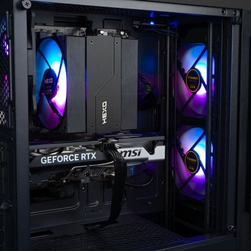 Купити Комп'ютер HEXO Gaming RTX5060 Pro+ (HGOP-7500FN5060TI-32S1TBKGLS) Black - ціна в Києві, Львові, Вінниці, Хмельницькому, Франківську, Україні | інтернет-магазин TELEMART.UA фото