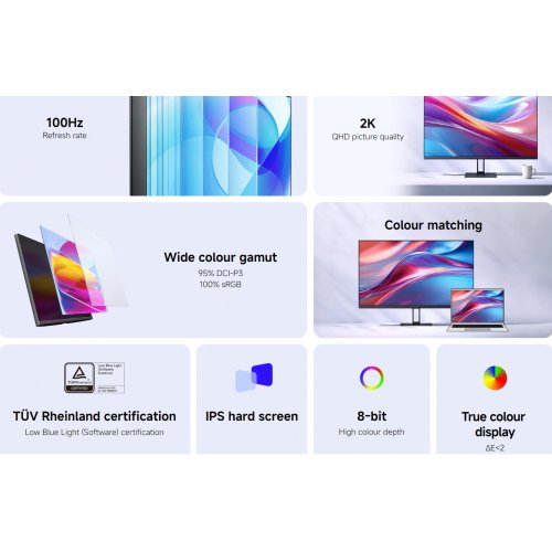 Купити Монітор Xiaomi 27" A27Qi (ELA5812EU) Black - ціна в Києві, Львові, Вінниці, Хмельницькому, Франківську, Україні | інтернет-магазин TELEMART.UA фото