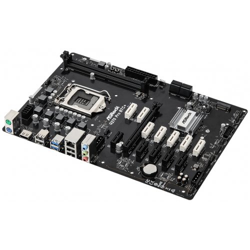 Материнська плата AsRock Q270 Pro BTC+ (s1151, Intel Q270) (Відновлено продавцем, 769789) купити з перевіркою сумісності: огляд, характеристики, ціна у Києві, Львові, Вінниці, Хмельницькому, Івано-Франківську, Україні | інтернет-магазин TELEMART.UA фото