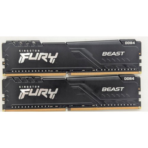 Купить Озу Kingston DDR4 64GB (2x32GB) 3200Mhz FURY Beast Black (KF432C16BBK2/64) (Восстановлено продавцом, 769958) с проверкой совместимости: обзор, характеристики, цена в Киеве, Днепре, Одессе, Харькове, Украине | интернет-магазин TELEMART.UA фото