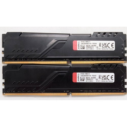 Озп Kingston DDR4 16GB (2x8GB) 3600Mhz FURY Beast Black (KF436C17BBK2/16) (Відновлено продавцем, 769995) купити з перевіркою сумісності: огляд, характеристики, ціна у Києві, Львові, Вінниці, Хмельницькому, Івано-Франківську, Україні | інтернет-магазин TELEMART.UA фото
