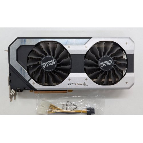 Відеокарта Palit GeForce GTX 1080 JetStream 8192MB (NEB1080015P2-1040J) (Відновлено продавцем, 769999) купити з перевіркою сумісності: огляд, характеристики, ціна у Києві, Львові, Вінниці, Хмельницькому, Івано-Франківську, Україні | інтернет-магазин TELEMART.UA фото