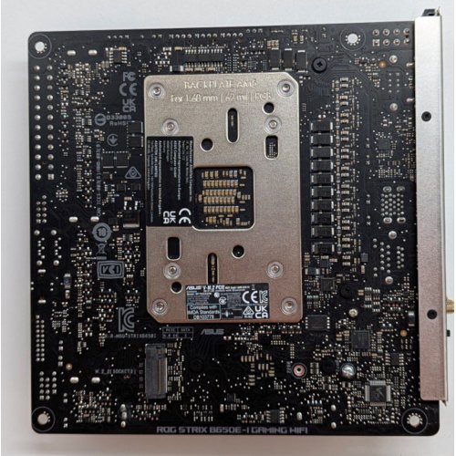 Купить Материнская плата Asus ROG STRIX B650E-I GAMING WIFI (sAM5, AMD B650) (Восстановлено продавцом, 770152) с проверкой совместимости: обзор, характеристики, цена в Киеве, Днепре, Одессе, Харькове, Украине | интернет-магазин TELEMART.UA фото