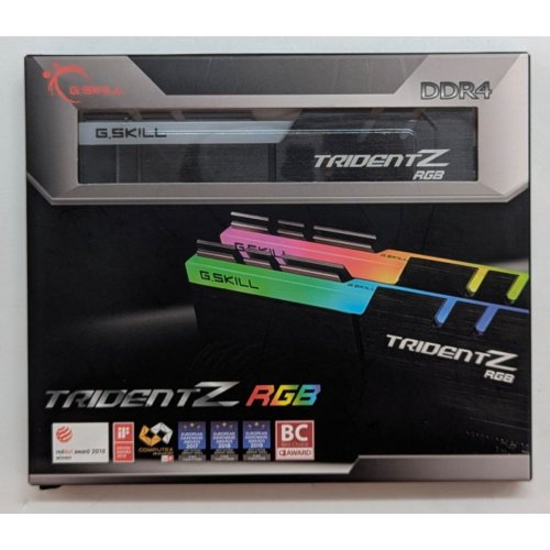 Озп G.Skill DDR4 32GB (2x16GB) 3600Mhz Trident Z RGB (F4-3600C18D-32GTZR) (Відновлено продавцем, 770174) купити з перевіркою сумісності: огляд, характеристики, ціна у Києві, Львові, Вінниці, Хмельницькому, Івано-Франківську, Україні | інтернет-магазин TELEMART.UA фото