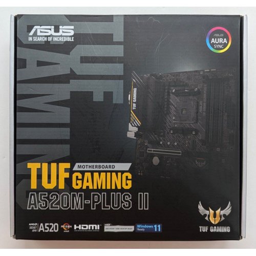 Материнська плата Asus TUF GAMING A520M-PLUS II (sAM4, A520) (Відновлено продавцем, 770218) купити з перевіркою сумісності: огляд, характеристики, ціна у Києві, Львові, Вінниці, Хмельницькому, Івано-Франківську, Україні | інтернет-магазин TELEMART.UA фото