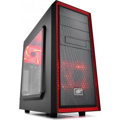 Корпус Deepcool TESSERACT SW RED без БП Black/Red (Восстановлено продавцом, 770536)
