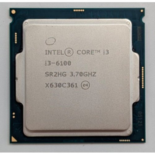 Процесор Intel Core i3-6100 3.7GHz 3MB s1151 Tray (CM8066201927202) (Відновлено продавцем, 770551) купити з перевіркою сумісності: огляд, характеристики, ціна у Києві, Львові, Вінниці, Хмельницькому, Івано-Франківську, Україні | інтернет-магазин TELEMART.UA фото