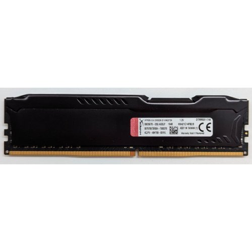 Купить Озу Kingston DDR4 8GB 2133Mhz HyperX FURY Black (HX421C14FB2/8) (Восстановлено продавцом, 770552) с проверкой совместимости: обзор, характеристики, цена в Киеве, Днепре, Одессе, Харькове, Украине | интернет-магазин TELEMART.UA фото