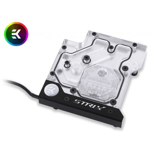 Продати Водоблок EKWB EK-FB ASUS Z270I/Z370I Strix RGB Monoblock - Nickel (3830046991485) за Trade-In у інтернет-магазині Телемарт - Київ, Дніпро, Україна фото