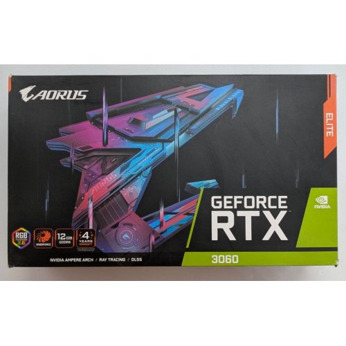 Відеокарта Gigabyte GeForce RTX 3060 AORUS ELITE 12288MB (GV-N3060AORUS E-12GD 2.0) (Відновлено продавцем, 770776) купити з перевіркою сумісності: огляд, характеристики, ціна у Києві, Львові, Вінниці, Хмельницькому, Івано-Франківську, Україні | інтернет-магазин TELEMART.UA фото