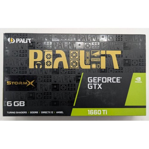 Відеокарта Palit GeForce GTX 1660 Ti StormX 6144MB (NE6166T018J9-161F) (Відновлено продавцем, 770798) купити з перевіркою сумісності: огляд, характеристики, ціна у Києві, Львові, Вінниці, Хмельницькому, Івано-Франківську, Україні | інтернет-магазин TELEMART.UA фото