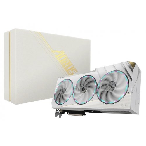 Відеокарта Gigabyte GeForce RTX 4080 SUPER AORUS XTREME ICE 16384MB (GV-N408SAORUSX ICE-16GD) (Відновлено продавцем, 770854) купити з перевіркою сумісності: огляд, характеристики, ціна у Києві, Львові, Вінниці, Хмельницькому, Івано-Франківську, Україні | інтернет-магазин TELEMART.UA фото