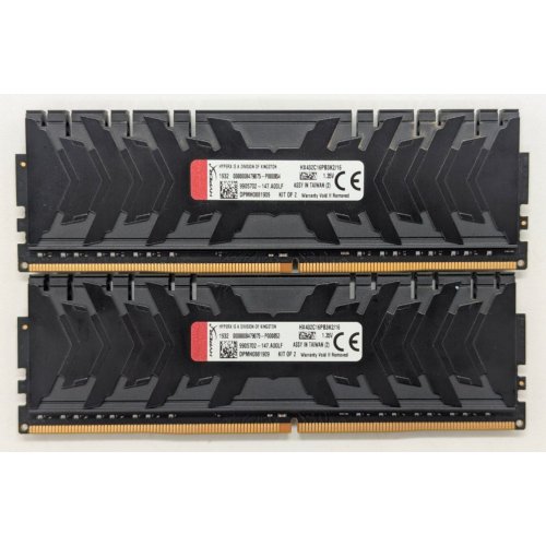 Купить Озу HyperX DDR4 16GB (2x8GB) 3200Mhz Predator (HX432C16PB3K2/16) (Восстановлено продавцом, 770884) с проверкой совместимости: обзор, характеристики, цена в Киеве, Днепре, Одессе, Харькове, Украине | интернет-магазин TELEMART.UA фото