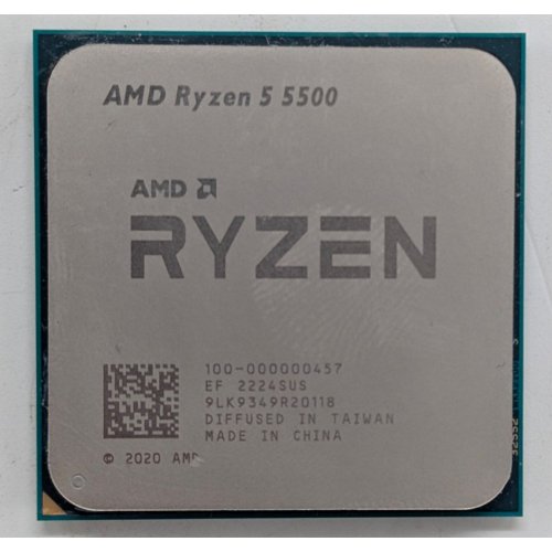 Процесор AMD Ryzen 5 5500 3.6(4.2)GHz 16MB sAM4 Tray (100-000000457) (Відновлено продавцем, 770898) купити з перевіркою сумісності: огляд, характеристики, ціна у Києві, Львові, Вінниці, Хмельницькому, Івано-Франківську, Україні | інтернет-магазин TELEMART.UA фото