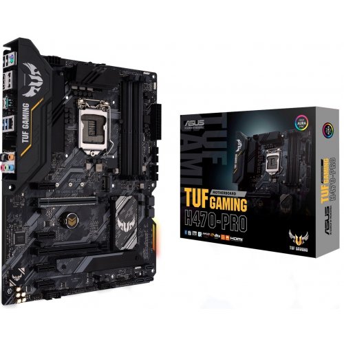 Материнська плата Asus TUF GAMING H470-PRO (s1200, Intel H470) (Відновлено продавцем, 771127) купити з перевіркою сумісності: огляд, характеристики, ціна у Києві, Львові, Вінниці, Хмельницькому, Івано-Франківську, Україні | інтернет-магазин TELEMART.UA фото