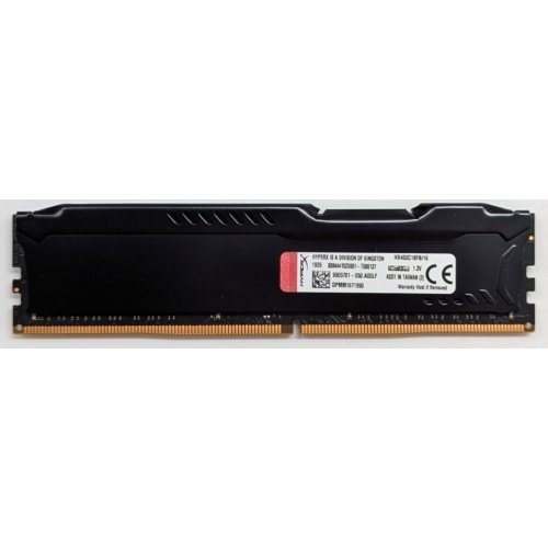 Купить Озу Kingston DDR4 16GB 3200Mhz HyperX Fury Black (HX432C18FB/16) (Восстановлено продавцом, 771150) с проверкой совместимости: обзор, характеристики, цена в Киеве, Днепре, Одессе, Харькове, Украине | интернет-магазин TELEMART.UA фото