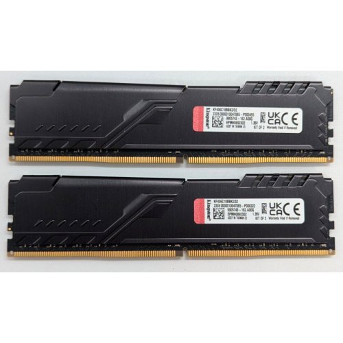 Купить Озу Kingston DDR4 32GB (2x16GB) 3600Mhz FURY Beast Black (KF436C18BBK2/32) (Восстановлено продавцом, 771199) с проверкой совместимости: обзор, характеристики, цена в Киеве, Днепре, Одессе, Харькове, Украине | интернет-магазин TELEMART.UA фото