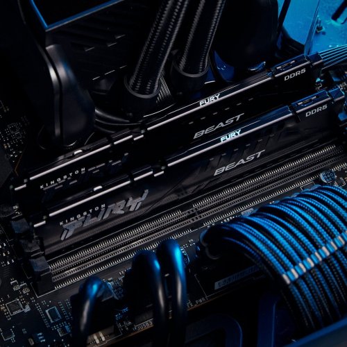 ОЗП Kingston DDR5 32GB 5200MHz FURY Beast Black (KF552C40BB2-32) купити з перевіркою сумісності: огляд, характеристики, ціна у Києві, Львові, Вінниці, Хмельницькому, Івано-Франківську, Україні | інтернет-магазин TELEMART.UA фото
