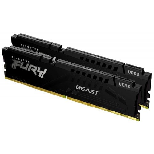 ОЗП Kingston DDR5 64GB (2x32GB) 5600MHz FURY Beast Black (KF556C40BB2K2-64) купити з перевіркою сумісності: огляд, характеристики, ціна у Києві, Львові, Вінниці, Хмельницькому, Івано-Франківську, Україні | інтернет-магазин TELEMART.UA фото