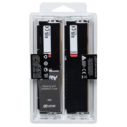 ОЗП Kingston DDR5 64GB (2x32GB) 5600MHz FURY Beast Black (KF556C40BB2K2-64) купити з перевіркою сумісності: огляд, характеристики, ціна у Києві, Львові, Вінниці, Хмельницькому, Івано-Франківську, Україні | інтернет-магазин TELEMART.UA фото
