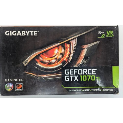 Купить Видеокарта Gigabyte GeForce GTX 1070 TI Gaming 8192MB (GV-N107TGAMING-8GD) (Восстановлено продавцом, 771239) с проверкой совместимости: обзор, характеристики, цена в Киеве, Днепре, Одессе, Харькове, Украине | интернет-магазин TELEMART.UA фото