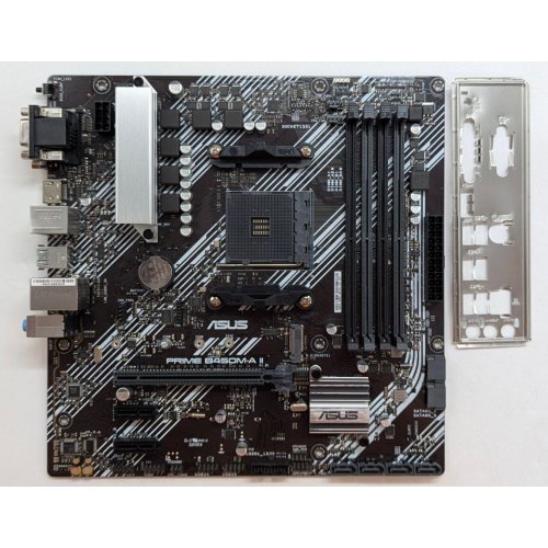 Материнська плата Asus PRIME B450M-K II (sAM4, AMD B450) (Відновлено продавцем, 771427) купити з перевіркою сумісності: огляд, характеристики, ціна у Києві, Львові, Вінниці, Хмельницькому, Івано-Франківську, Україні | інтернет-магазин TELEMART.UA фото