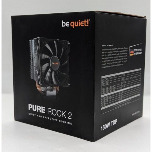 Кулер Be Quiet! Pure Rock 2 (BK006) (Відновлено продавцем, 771459) купити з перевіркою сумісності: огляд, характеристики, ціна у Києві, Львові, Вінниці, Хмельницькому, Івано-Франківську, Україні | інтернет-магазин TELEMART.UA фото