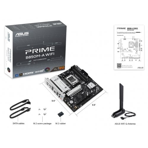Материнська плата Asus PRIME B850M-A WIFI (sAM5, AMD B850) купити з перевіркою сумісності: огляд, характеристики, ціна у Києві, Львові, Вінниці, Хмельницькому, Івано-Франківську, Україні | інтернет-магазин TELEMART.UA фото