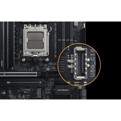 Материнська плата Asus TUF GAMING B850M-E WIFI (sAM5, AMD B850) купити з перевіркою сумісності: огляд, характеристики, ціна у Києві, Львові, Вінниці, Хмельницькому, Івано-Франківську, Україні | інтернет-магазин TELEMART.UA фото