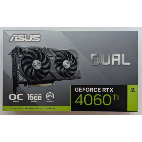 Купить Видеокарта Asus GeForce RTX 4060 Ti Dual OC 16384MB (DUAL-RTX4060TI-O16G) (Восстановлено продавцом, 771476) с проверкой совместимости: обзор, характеристики, цена в Киеве, Днепре, Одессе, Харькове, Украине | интернет-магазин TELEMART.UA фото