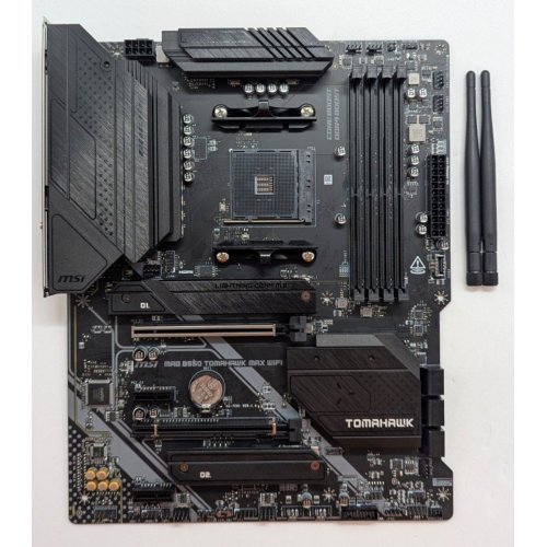 Материнська плата MSI MAG B550 TOMAHAWK MAX WIFI (sAM4, AMD B550) (Відновлено продавцем, 771485) купити з перевіркою сумісності: огляд, характеристики, ціна у Києві, Львові, Вінниці, Хмельницькому, Івано-Франківську, Україні | інтернет-магазин TELEMART.UA фото