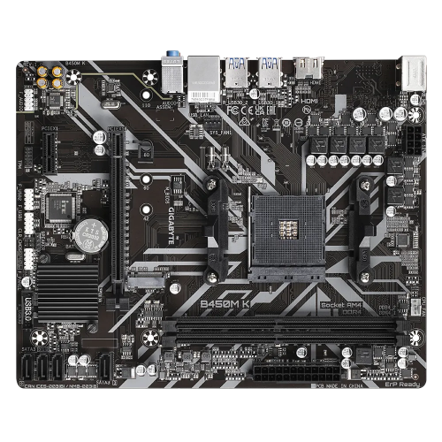 Уцінка материнська плата Gigabyte B450M K (sAM4, AMD B450) (Сліди використання, 771500) купити з перевіркою сумісності: огляд, характеристики, ціна у Києві, Львові, Вінниці, Хмельницькому, Івано-Франківську, Україні | інтернет-магазин TELEMART.UA фото